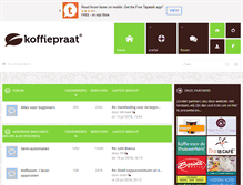 Tablet Screenshot of koffiepraat.nl